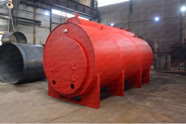 Дровяной жаротрубный котел 700 кг пара в час 115 С